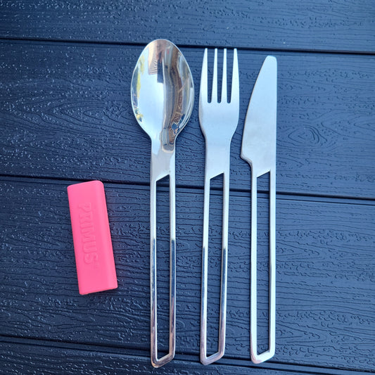 KIT COUVERTS METAL BLEU