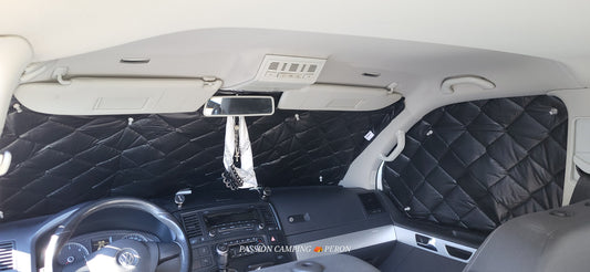 ISOLATION VW 3 PIECES PARE-BRISE, CONDUCTEUR/ PASSAGER DU T5 AU T6.1 FULL BLACK