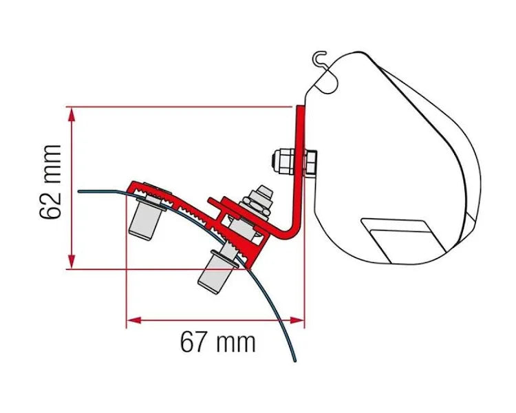 ADAPTATEUR FIAMMA F35 PRO VÉHICULE DU GROUPE PSA