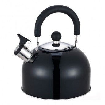 Bouilloire avec sifflé métallisée 2,50L FLAMEFIELD BEAVER BRAND OMNIA