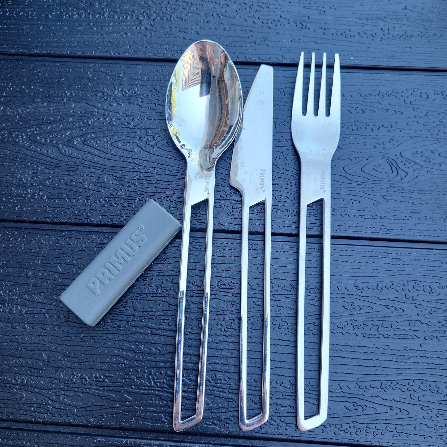 KIT COUVERTS METAL BLEU