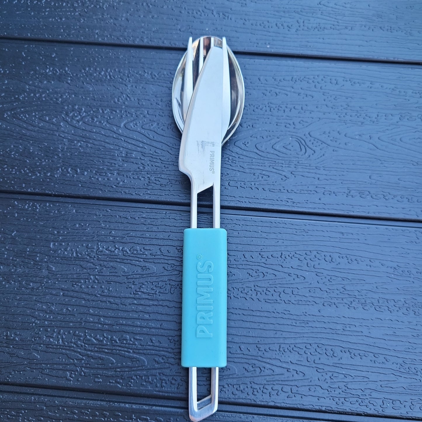 KIT COUVERTS METAL BLEU