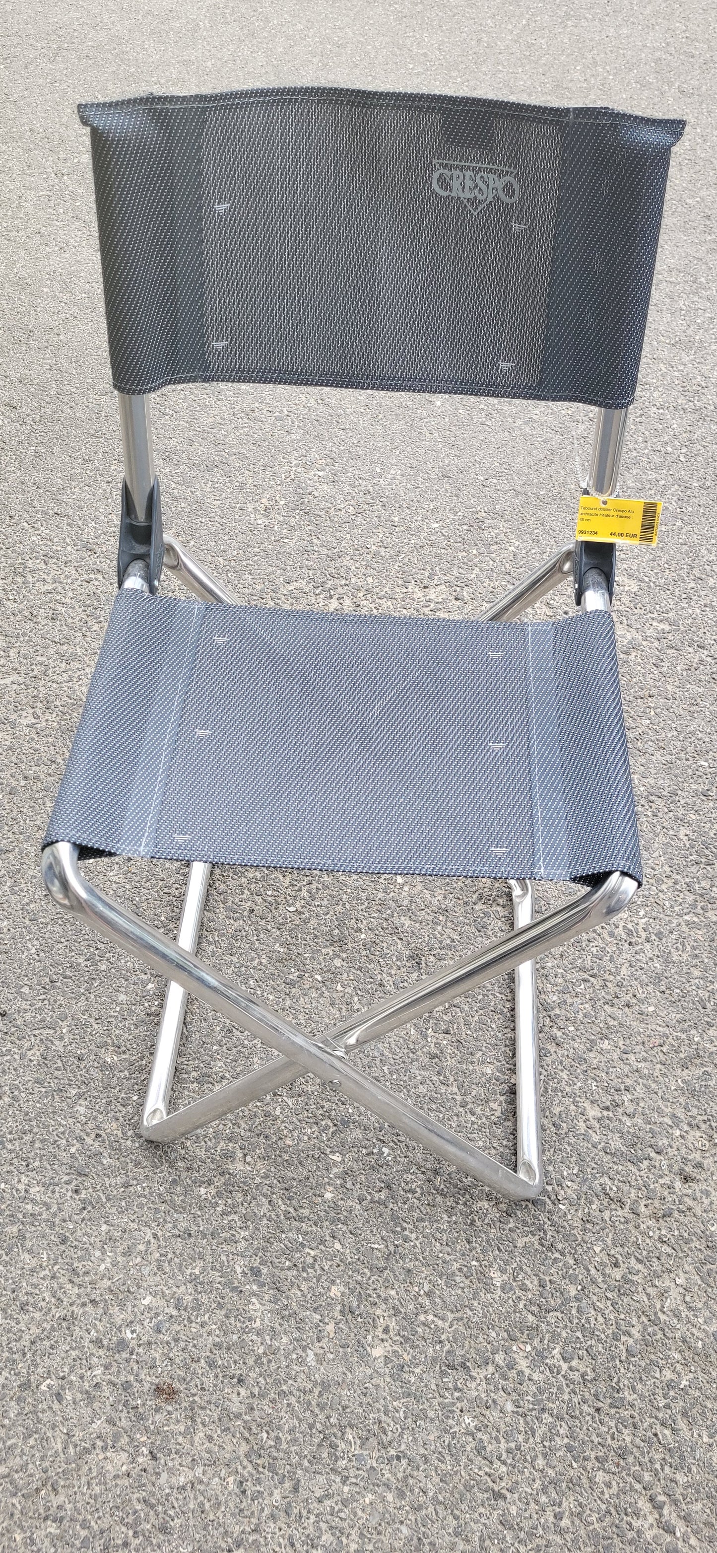 TABOURET CRESPO DOSSIER ALU