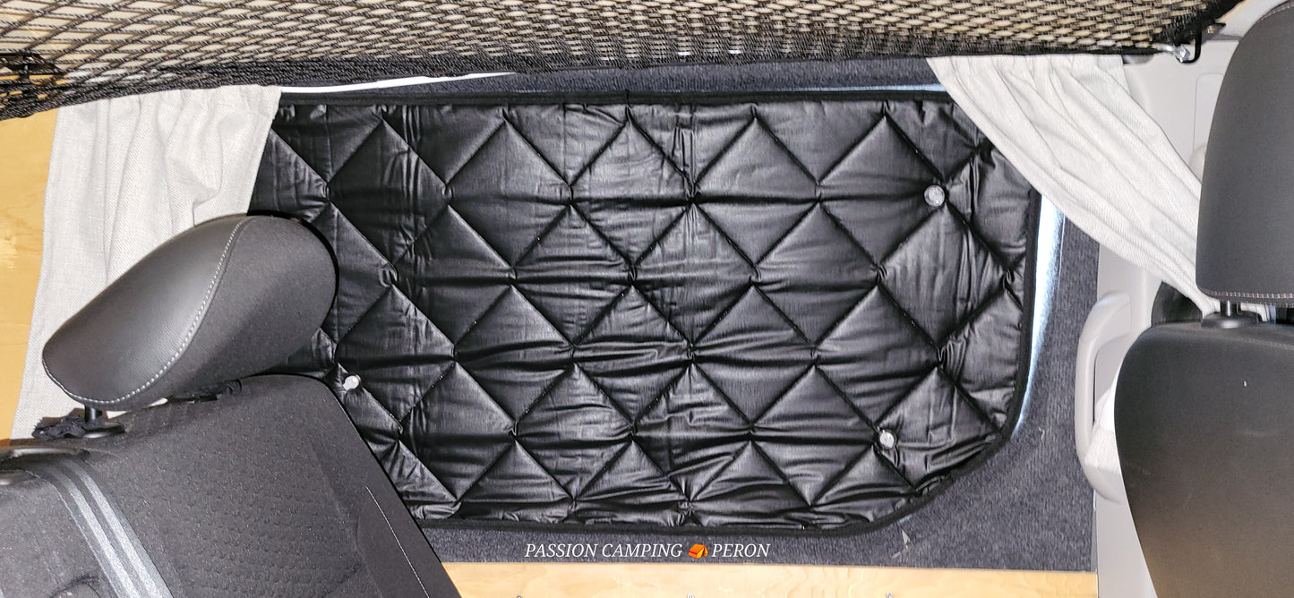ISOLATION RENAULT TRAFIC 2 ou OPEL VIVARIO         2002-2014 FULL BLACK 4 PIECES LATERALES