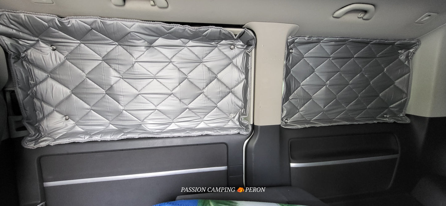 ISOLATION THERMIQUE COMPLÈTE VW T5 T5.1/ T6 T6.1  LONG  9 pièces (2 portes battantes)