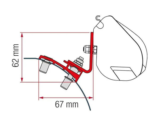ADAPTATEUR FIAMMA F35 PRO VÉHICULE DU GROUPE PSA