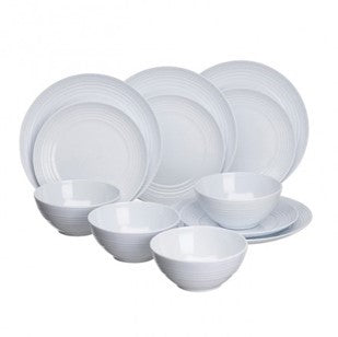 Coffret vaisselle mélamine Cool White