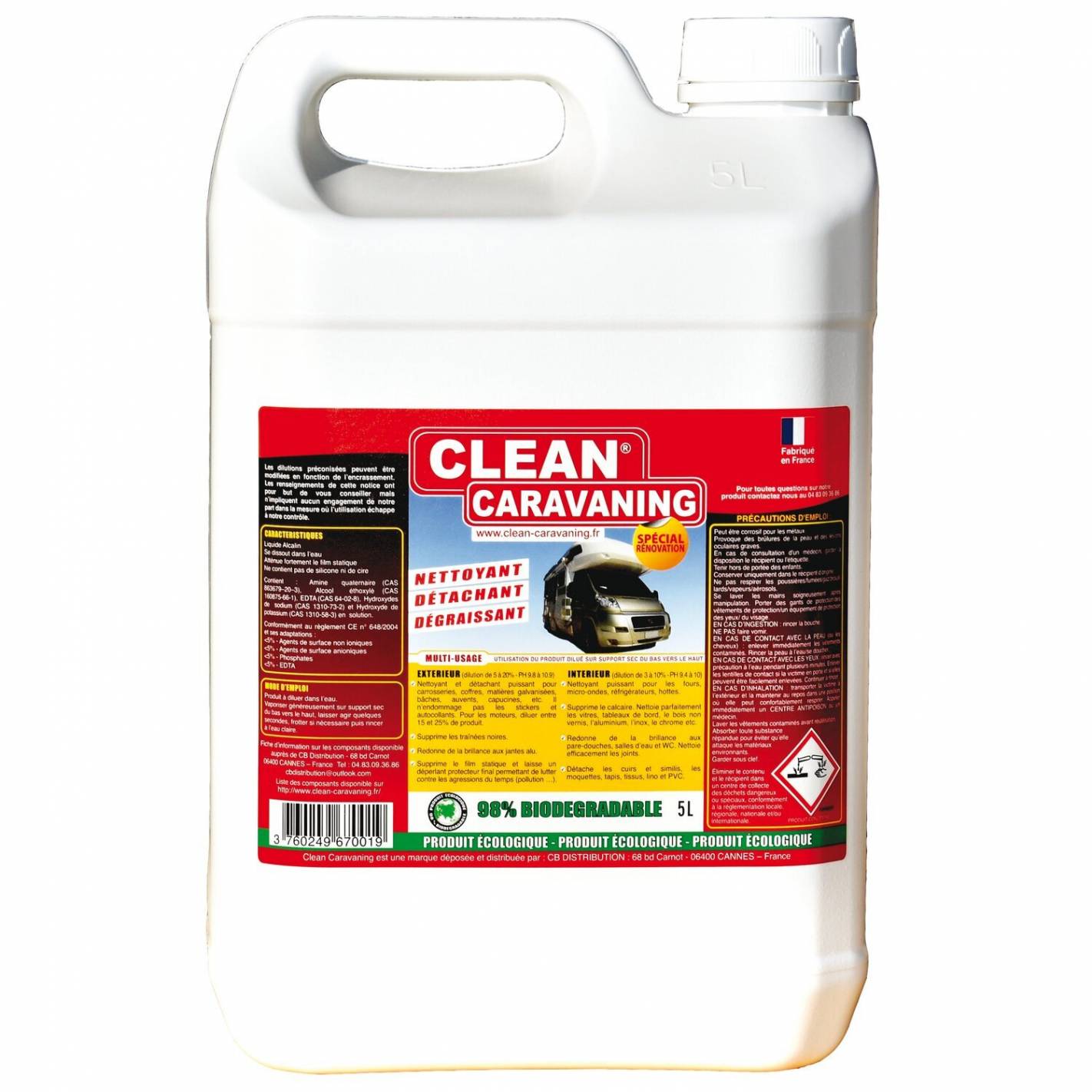 Clean caravaning